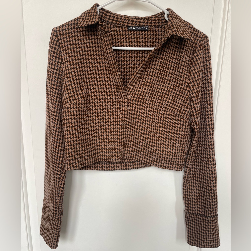 Zara Long Sleeve Collared Shirt